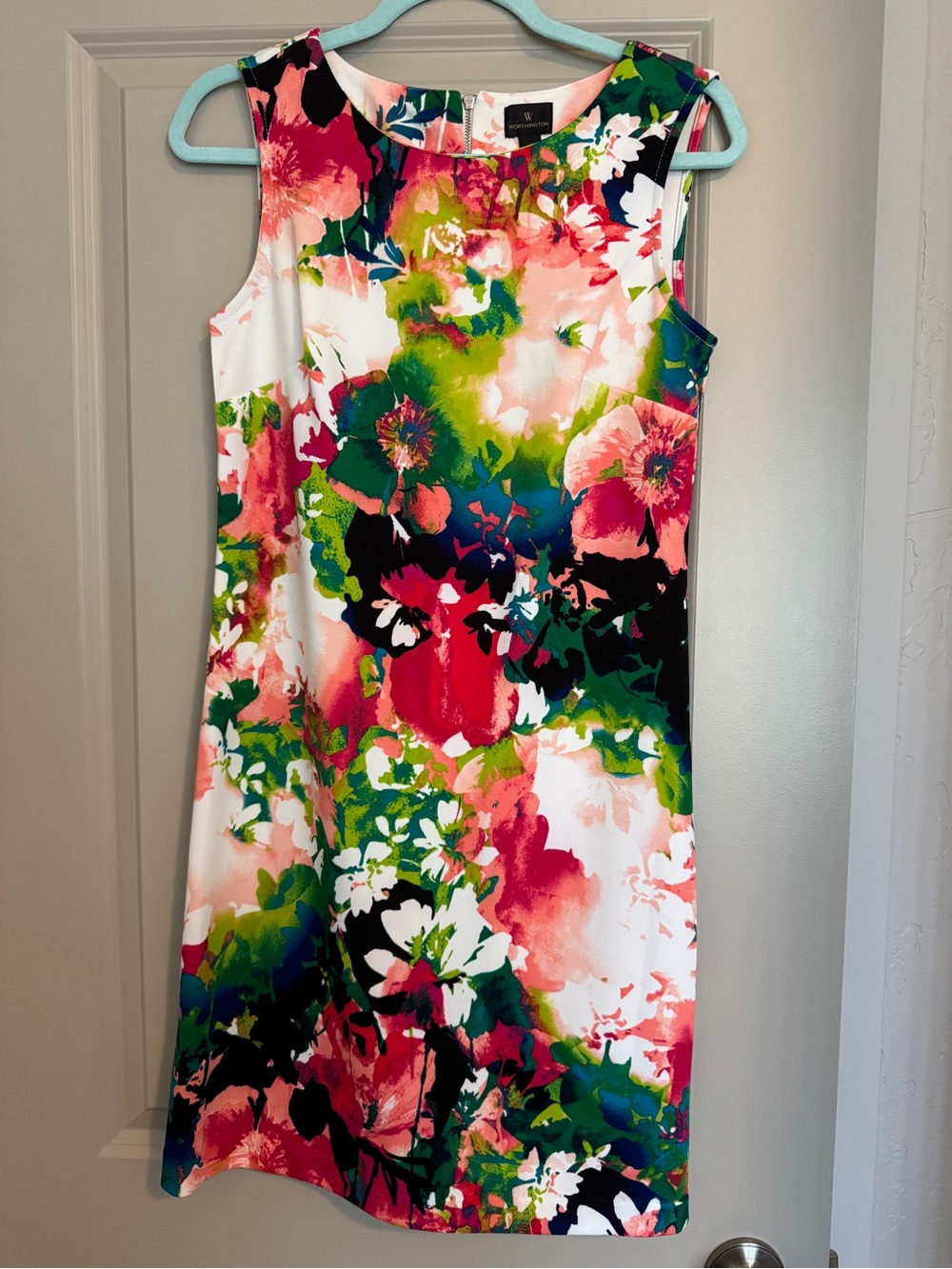 Worthington Floral Sheath Dress in Multi-Color